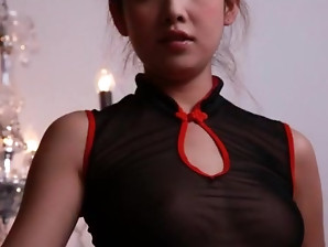 Cigar smoking Asian teen reveals her smoking hot body in many poses compilation.