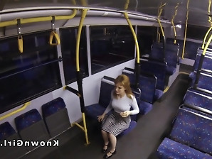 Freaky teen girl sucks cock and gets her hairy pussy slammed publicly in POV.